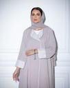 Crepe Abaya with Scarf Beige (1-1)