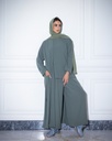 High Neck Abaya Light Olivian