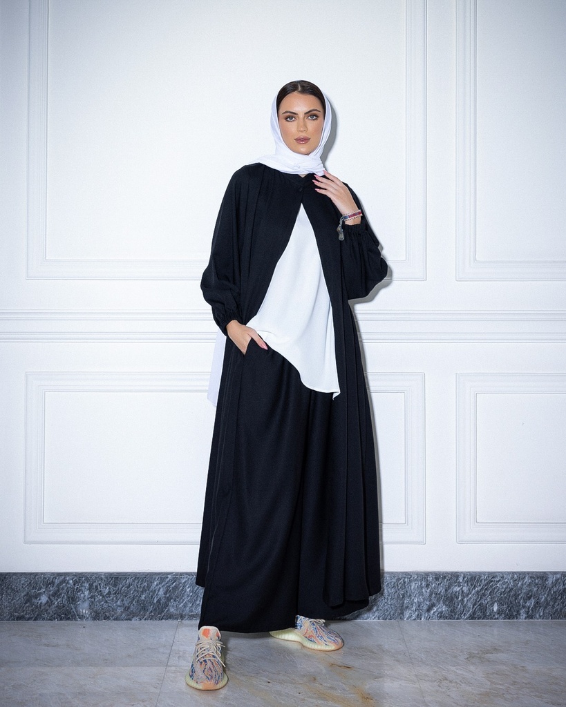 Long Jacket Black (crepe)
