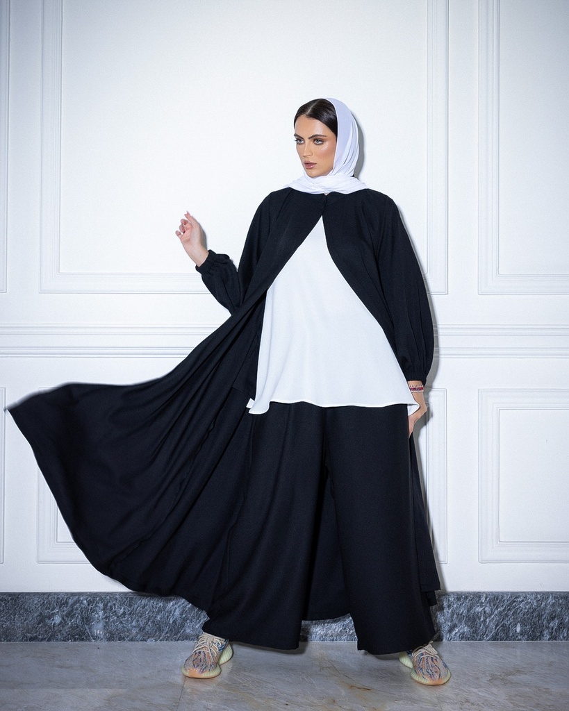 Long Jacket Black (crepe)