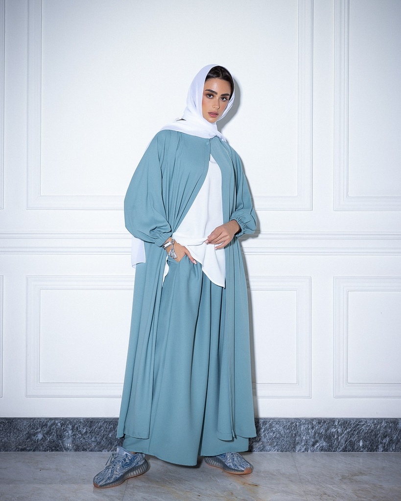 Long Jacket Set (crepe)
