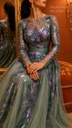 Purple and Pistach Gown