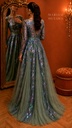 Purple and Pistach Gown