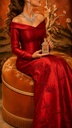 Red Embroidery Gown