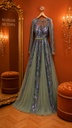 Purple and Pistach Gown