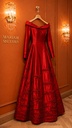 Red Embroidery+HW Gown