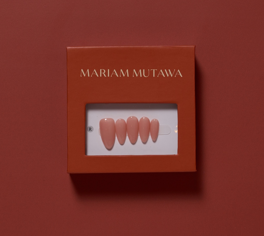 Nails Peach (Almond shaped)