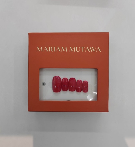 Nails Red ( square shape )
